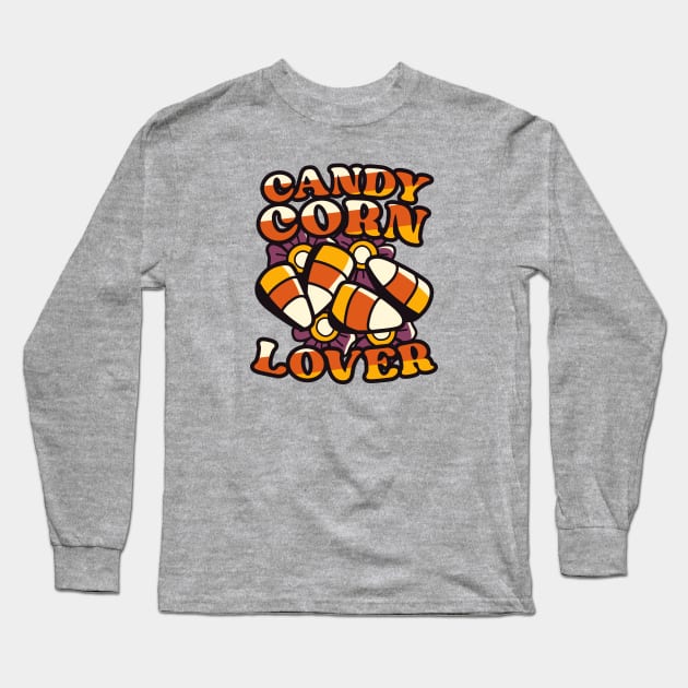 Candy Corn Lover // Fun & Colorful Halloween Candy Long Sleeve T-Shirt by SLAG_Creative